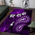 Fiji Masi Paisley Area Rug Fijian Hibiscus Tapa Purple Version LT01 Purple - Polynesian Pride