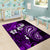 Fiji Masi Paisley Area Rug Fijian Hibiscus Tapa Purple Version LT01 - Polynesian Pride