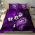 Fiji Masi Paisley Bedding Set Fijian Hibiscus Tapa Purple Version LT01 - Polynesian Pride