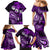 Fiji Masi Paisley Family Matching Mermaid Dress and Hawaiian Shirt Fijian Hibiscus Tapa Purple Version LT01 - Polynesian Pride