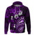 Fiji Masi Paisley Hoodie Fijian Hibiscus Tapa Purple Version LT01 Pullover Hoodie Purple - Polynesian Pride