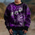 Fiji Masi Paisley Kid Ugly Christmas Sweater Fijian Hibiscus Tapa Purple Version LT01 - Polynesian Pride