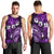 Fiji Masi Paisley Men Tank Top Fijian Hibiscus Tapa Purple Version LT01 - Polynesian Pride