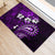 Fiji Masi Paisley Rubber Doormat Fijian Hibiscus Tapa Purple Version LT01 - Polynesian Pride