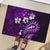 Fiji Masi Paisley Rubber Doormat Fijian Hibiscus Tapa Purple Version LT01 - Polynesian Pride