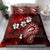 Fiji Masi Paisley Bedding Set Fijian Hibiscus Tapa Red Version LT01 - Polynesian Pride