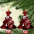 Fiji Masi Paisley Ceramic Ornament Fijian Hibiscus Tapa Red Version LT01 Christmas Tree Red - Polynesian Pride