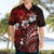 Fiji Masi Paisley Hawaiian Shirt Fijian Hibiscus Tapa Red Version LT01 - Polynesian Pride