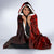 Fiji Masi Paisley Hooded Blanket Fijian Hibiscus Tapa Red Version LT01 - Polynesian Pride
