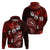 Fiji Masi Paisley Hoodie Fijian Hibiscus Tapa Red Version LT01 - Polynesian Pride