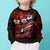 Fiji Masi Paisley Kid Ugly Christmas Sweater Fijian Hibiscus Tapa Red Version LT01 - Polynesian Pride