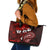 Fiji Masi Paisley Leather Tote Bag Fijian Hibiscus Tapa Red Version LT01 Red - Polynesian Pride