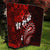 Fiji Masi Paisley Quilt Fijian Hibiscus Tapa Red Version LT01 - Polynesian Pride
