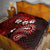 Fiji Masi Paisley Quilt Fijian Hibiscus Tapa Red Version LT01 - Polynesian Pride