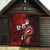 Fiji Masi Paisley Quilt Fijian Hibiscus Tapa Red Version LT01 - Polynesian Pride