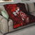 Fiji Masi Paisley Quilt Fijian Hibiscus Tapa Red Version LT01 - Polynesian Pride