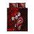 Fiji Masi Paisley Quilt Bed Set Fijian Hibiscus Tapa Red Version LT01 Red - Polynesian Pride
