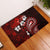 Fiji Masi Paisley Rubber Doormat Fijian Hibiscus Tapa Red Version LT01 Red - Polynesian Pride