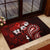 Fiji Masi Paisley Rubber Doormat Fijian Hibiscus Tapa Red Version LT01 - Polynesian Pride
