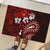 Fiji Masi Paisley Rubber Doormat Fijian Hibiscus Tapa Red Version LT01 - Polynesian Pride