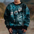 Fiji Masi Paisley Kid Ugly Christmas Sweater Fijian Hibiscus Tapa Sky Blue Version LT01 - Polynesian Pride