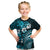 Fiji Masi Paisley Kid T Shirt Fijian Hibiscus Tapa Sky Blue Version LT01 Blue - Polynesian Pride