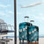 Fiji Masi Paisley Luggage Cover Fijian Hibiscus Tapa Sky Blue Version LT01 - Polynesian Pride