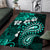 Fiji Masi Paisley Area Rug Fijian Hibiscus Tapa Turquoise Version LT01 Turquoise - Polynesian Pride