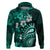 Fiji Masi Paisley Hoodie Fijian Hibiscus Tapa Turquoise Version LT01 Pullover Hoodie Turquoise - Polynesian Pride