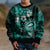 Fiji Masi Paisley Kid Ugly Christmas Sweater Fijian Hibiscus Tapa Turquoise Version LT01 - Polynesian Pride