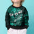 Fiji Masi Paisley Kid Ugly Christmas Sweater Fijian Hibiscus Tapa Turquoise Version LT01 - Polynesian Pride
