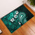 Fiji Masi Paisley Rubber Doormat Fijian Hibiscus Tapa Turquoise Version LT01 Turquoise - Polynesian Pride