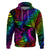 LGBT History Month Hoodie Polynesian Hammerhead Shark LT01 Pullover Hoodie Rainbow - Polynesian Pride