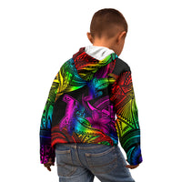 LGBT History Month Kid Hoodie Polynesian Hammerhead Shark LT01 - Polynesian Pride
