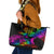 LGBT History Month Leather Tote Bag Polynesian Hammerhead Shark LT01 Rainbow - Polynesian Pride