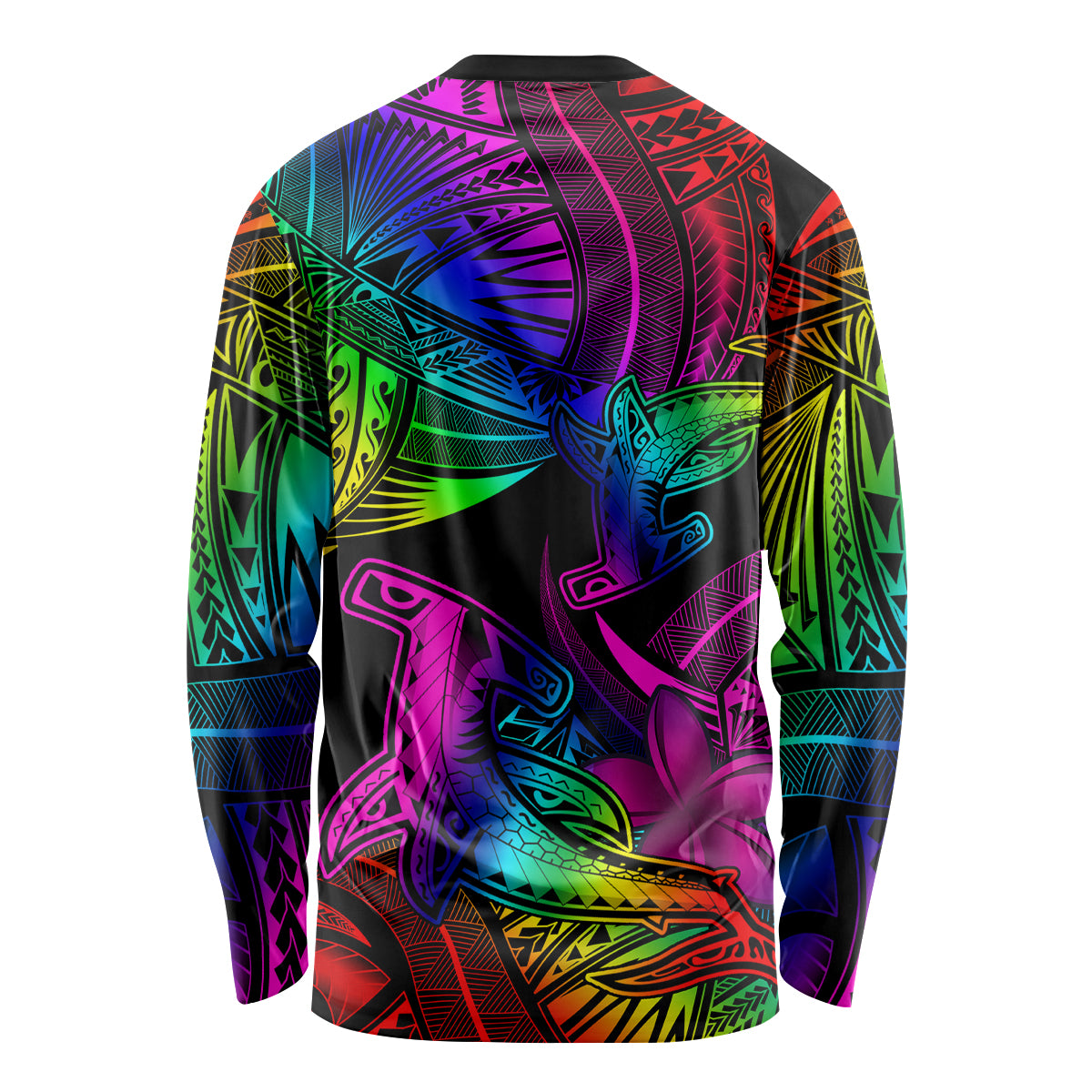 LGBT History Month Long Sleeve Shirt Polynesian Hammerhead Shark LT01 - Polynesian Pride