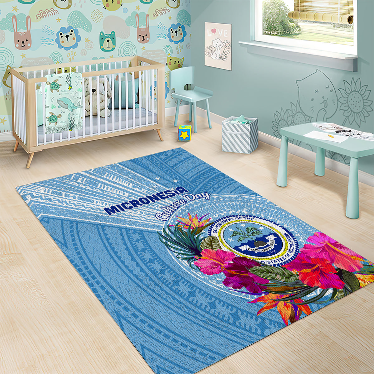 Micronesia Culture Day Area Rug Tribal Pattern Tropical Style LT01 - Polynesian Pride