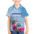 Micronesia Culture Day Family Matching Off Shoulder Short Dress and Hawaiian Shirt Tribal Pattern Tropical Style LT01 Son's Shirt Blue - Polynesian Pride