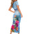 Micronesia Culture Day Family Matching Short Sleeve Bodycon Dress and Hawaiian Shirt Tribal Pattern Tropical Style LT01 - Polynesian Pride