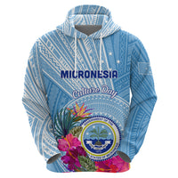 Micronesia Culture Day Zip Hoodie Tribal Pattern Tropical Style LT01 - Polynesian Pride