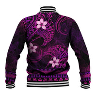 FSM Culture Day Baseball Jacket Tribal Pattern Pink Version LT01 - Polynesian Pride