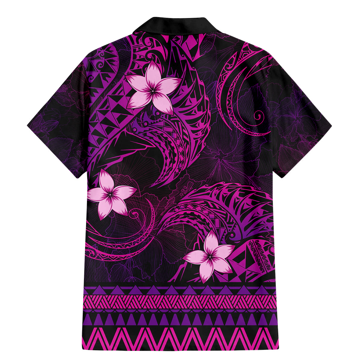 FSM Culture Day Family Matching Mermaid Dress and Hawaiian Shirt Tribal Pattern Pink Version LT01 - Polynesian Pride