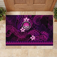 FSM Culture Day Rubber Doormat Tribal Pattern Pink Version LT01 - Polynesian Pride