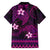 FSM Chuuk State Family Matching Short Sleeve Bodycon Dress and Hawaiian Shirt Tribal Pattern Pink Version LT01 - Polynesian Pride