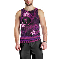 FSM Chuuk State Men Tank Top Tribal Pattern Pink Version LT01 - Polynesian Pride