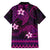 FSM Kosrae State Family Matching Puletasi and Hawaiian Shirt Tribal Pattern Pink Version LT01 - Polynesian Pride