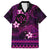 FSM Kosrae State Family Matching Short Sleeve Bodycon Dress and Hawaiian Shirt Tribal Pattern Pink Version LT01 Dad's Shirt - Short Sleeve Pink - Polynesian Pride