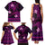 FSM Kosrae State Family Matching Tank Maxi Dress and Hawaiian Shirt Tribal Pattern Pink Version LT01 - Polynesian Pride