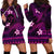 FSM Kosrae State Hoodie Dress Tribal Pattern Pink Version LT01 - Polynesian Pride