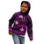 FSM Kosrae State Kid Hoodie Tribal Pattern Pink Version LT01 - Polynesian Pride